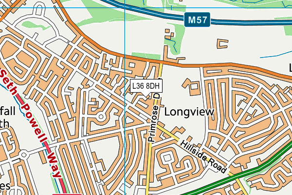 L36 8DH map - OS VectorMap District (Ordnance Survey)