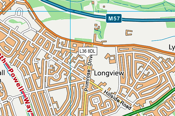 L36 8DL map - OS VectorMap District (Ordnance Survey)