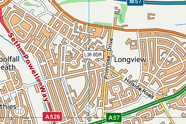 L36 8DR map - OS VectorMap District (Ordnance Survey)