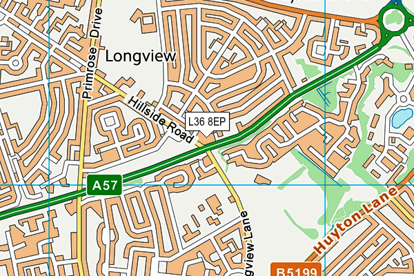 L36 8EP map - OS VectorMap District (Ordnance Survey)