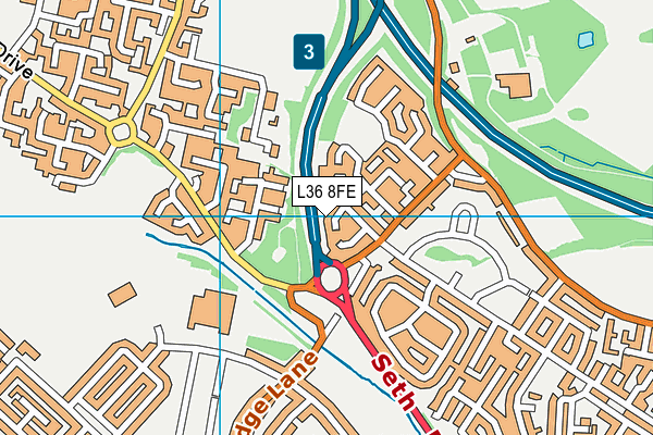 L36 8FE map - OS VectorMap District (Ordnance Survey)