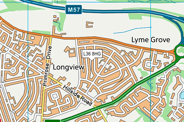 L36 8HG map - OS VectorMap District (Ordnance Survey)