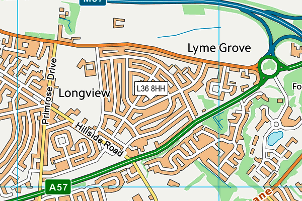 L36 8HH map - OS VectorMap District (Ordnance Survey)