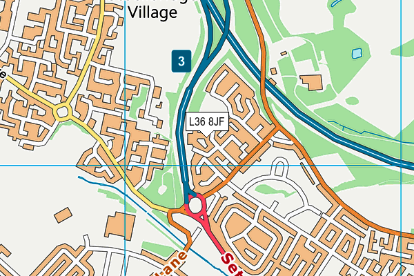 L36 8JF map - OS VectorMap District (Ordnance Survey)