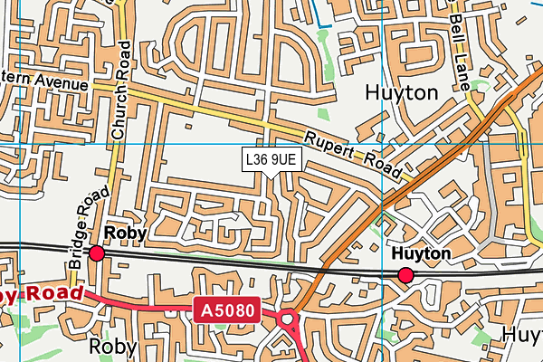 L36 9UE map - OS VectorMap District (Ordnance Survey)