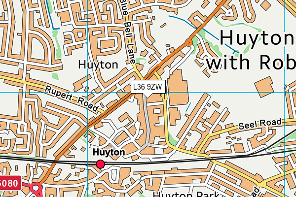 L36 9ZW map - OS VectorMap District (Ordnance Survey)