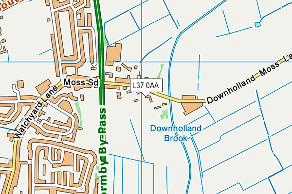 L37 0AA map - OS VectorMap District (Ordnance Survey)