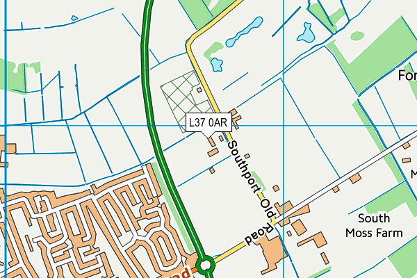 L37 0AR map - OS VectorMap District (Ordnance Survey)