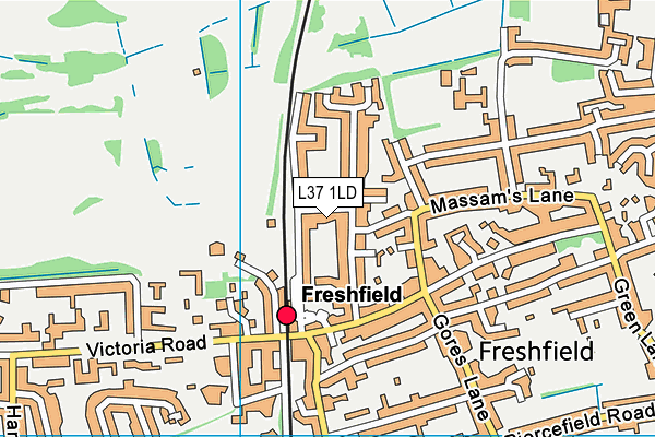 L37 1LD map - OS VectorMap District (Ordnance Survey)
