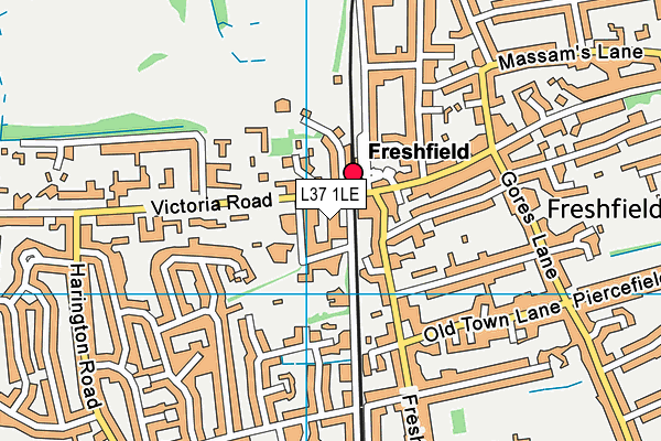 L37 1LE map - OS VectorMap District (Ordnance Survey)