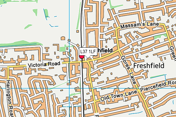 L37 1LF map - OS VectorMap District (Ordnance Survey)