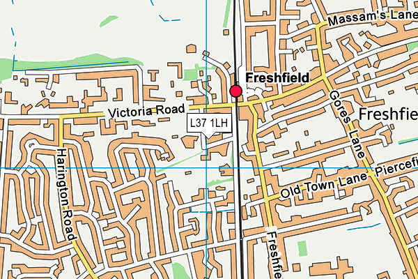 L37 1LH map - OS VectorMap District (Ordnance Survey)