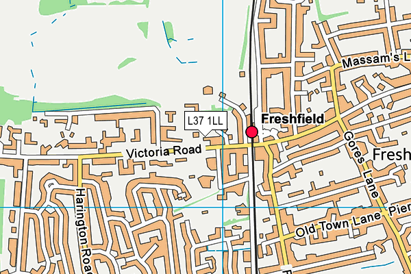 L37 1LL map - OS VectorMap District (Ordnance Survey)