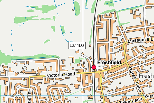Formby Golf Club map (L37 1LQ) - OS VectorMap District (Ordnance Survey)