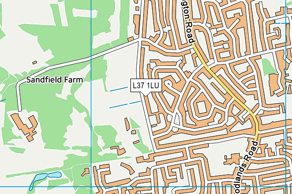 L37 1LU map - OS VectorMap District (Ordnance Survey)