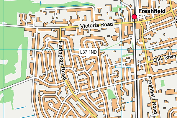 L37 1ND map - OS VectorMap District (Ordnance Survey)