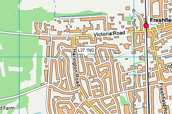 L37 1NG map - OS VectorMap District (Ordnance Survey)