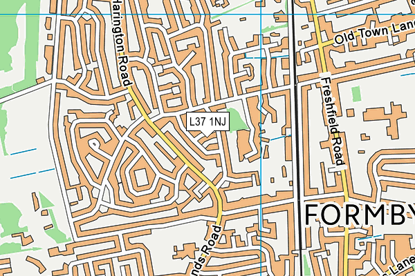 L37 1NJ map - OS VectorMap District (Ordnance Survey)