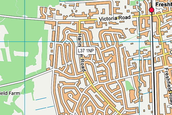 L37 1NP map - OS VectorMap District (Ordnance Survey)