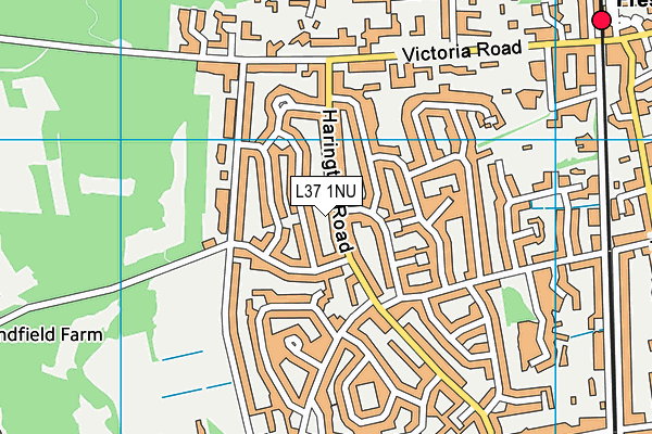 L37 1NU map - OS VectorMap District (Ordnance Survey)