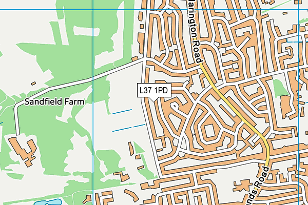 L37 1PD map - OS VectorMap District (Ordnance Survey)