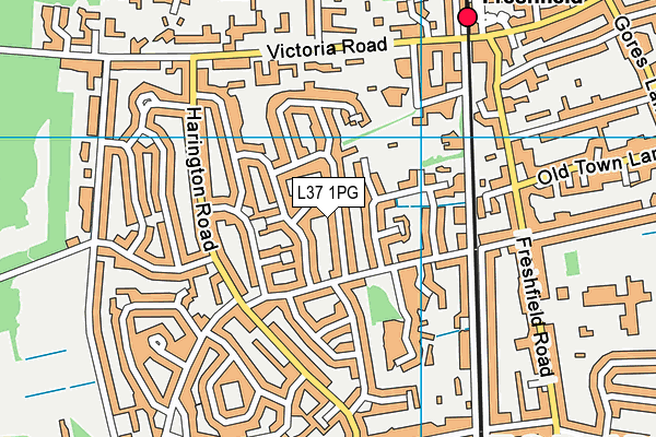 L37 1PG map - OS VectorMap District (Ordnance Survey)