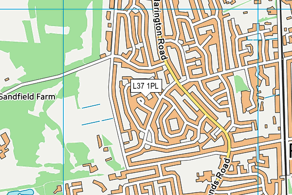 L37 1PL map - OS VectorMap District (Ordnance Survey)