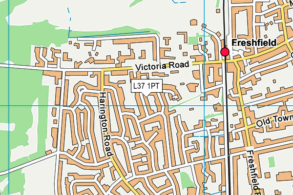 L37 1PT map - OS VectorMap District (Ordnance Survey)