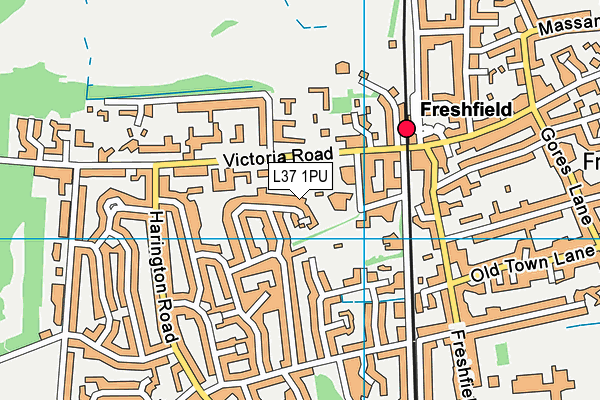 L37 1PU map - OS VectorMap District (Ordnance Survey)
