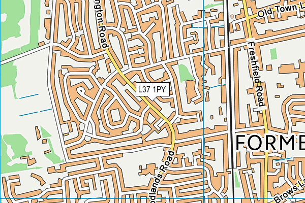 L37 1PY map - OS VectorMap District (Ordnance Survey)