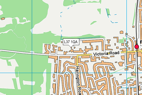 L37 1QA map - OS VectorMap District (Ordnance Survey)
