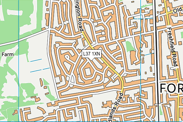 L37 1XN map - OS VectorMap District (Ordnance Survey)