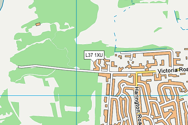 L37 1XU map - OS VectorMap District (Ordnance Survey)