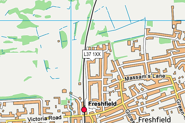 L37 1XX map - OS VectorMap District (Ordnance Survey)