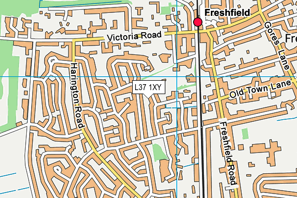L37 1XY map - OS VectorMap District (Ordnance Survey)