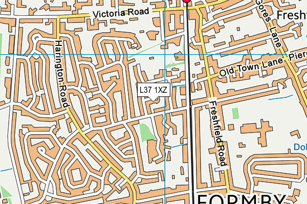 L37 1XZ map - OS VectorMap District (Ordnance Survey)