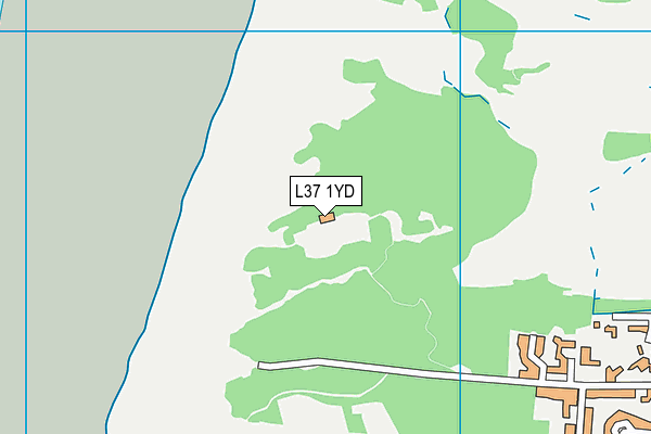 L37 1YD map - OS VectorMap District (Ordnance Survey)