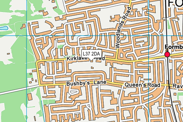 L37 2DA map - OS VectorMap District (Ordnance Survey)