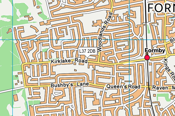 L37 2DB map - OS VectorMap District (Ordnance Survey)