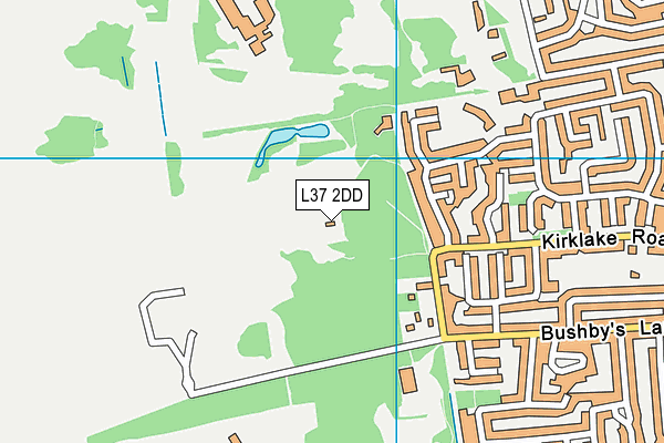 L37 2DD map - OS VectorMap District (Ordnance Survey)