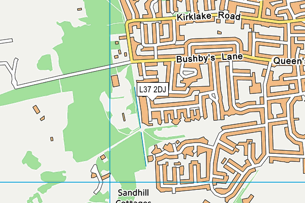 L37 2DJ map - OS VectorMap District (Ordnance Survey)