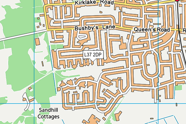 L37 2DP map - OS VectorMap District (Ordnance Survey)