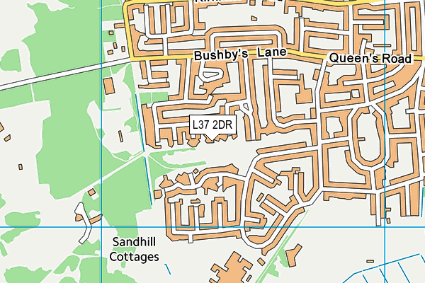 L37 2DR map - OS VectorMap District (Ordnance Survey)