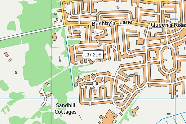 L37 2DS map - OS VectorMap District (Ordnance Survey)