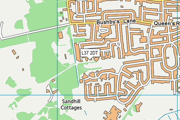 L37 2DT map - OS VectorMap District (Ordnance Survey)