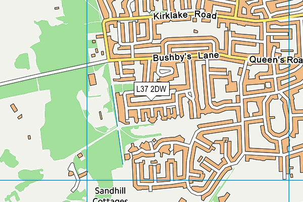 L37 2DW map - OS VectorMap District (Ordnance Survey)