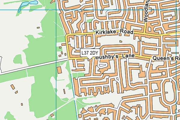 L37 2DY map - OS VectorMap District (Ordnance Survey)