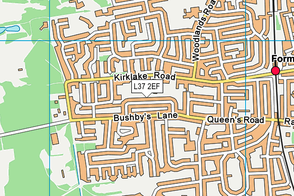 L37 2EF map - OS VectorMap District (Ordnance Survey)