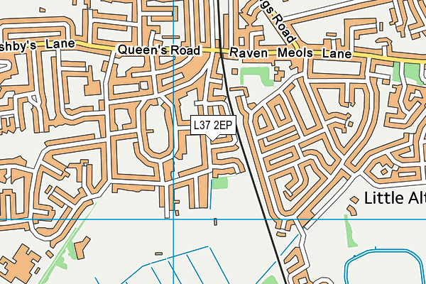 L37 2EP map - OS VectorMap District (Ordnance Survey)