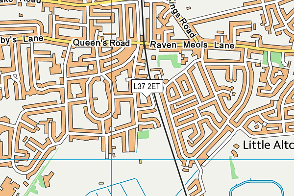 L37 2ET map - OS VectorMap District (Ordnance Survey)